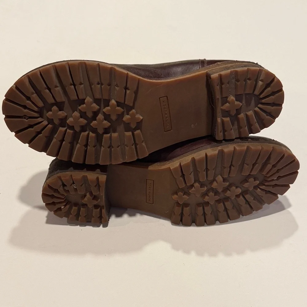 Tory Burch Rich Brown Ankle Boots